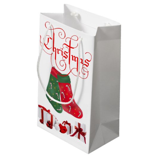 Cadeautas met kerstcadeaus (Achterkant Gekanteld)