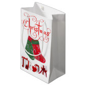 Cadeautas met kerstcadeaus (Voorkant Gekanteld)