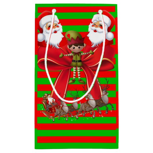 Cadeautas met kerstcadeaus (Achterkant)