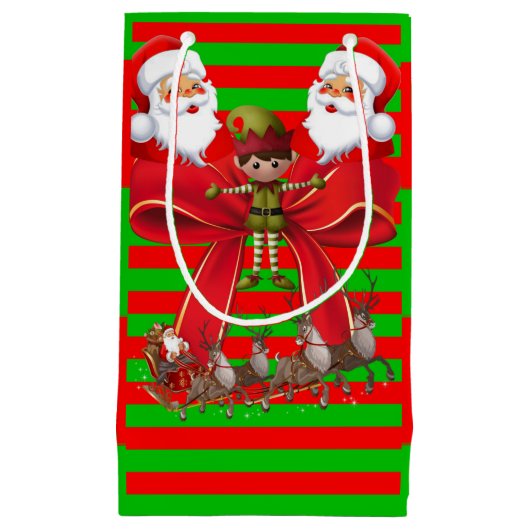 Cadeautas met kerstcadeaus (Voorkant)