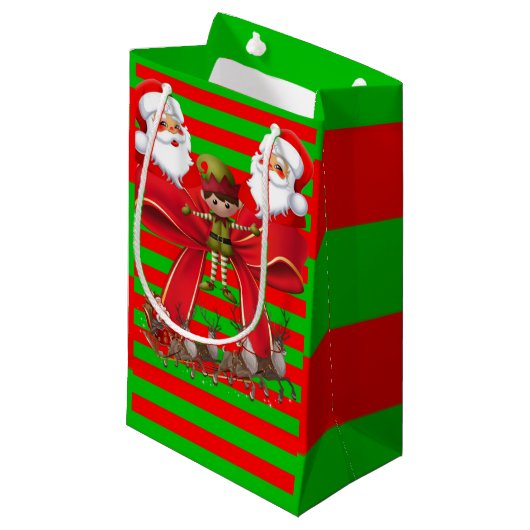 Cadeautas met kerstcadeaus (Voorkant Gekanteld)