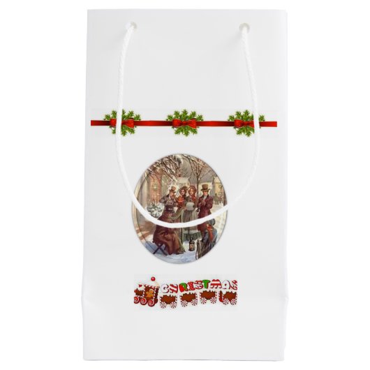 Cadeautas met kerstcadeaus (Voorkant)