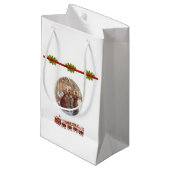 Cadeautas met kerstcadeaus (Voorkant Gekanteld)
