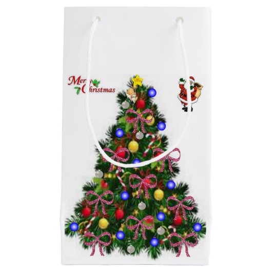 Cadeautas met kerstcadeaus (Voorkant)