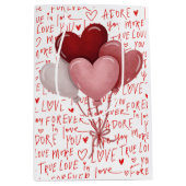 Cadeautas met liefdesvibes middelgroot (Voorkant)