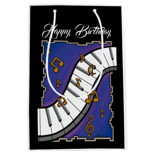 Cadeautas met muziekthema (Voorkant)