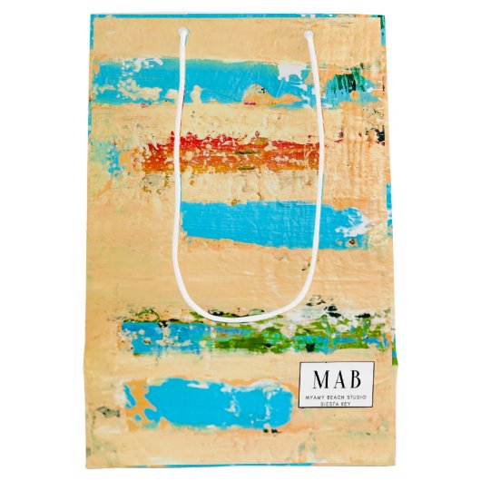 Cadeautas met originele strandkunst (Achterkant)