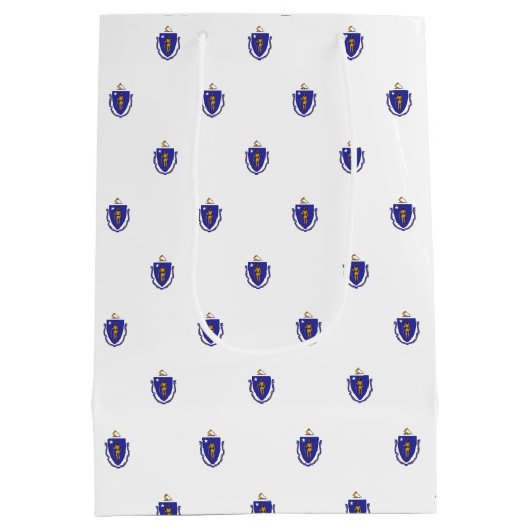 Cadeautas met vlag van de staat Massachusetts, Ver (Achterkant)