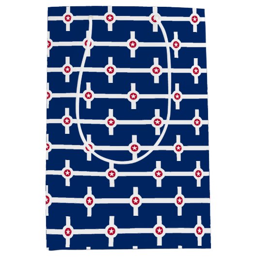 Cadeautas met vlag van Indianapolis, Verenigde Sta (Voorkant)