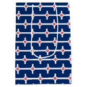 Cadeautas met vlag van Indianapolis, Verenigde Sta (Achterkant)