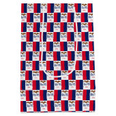 Cadeautas met vlag van Iowa, Verenigde Staten (Achterkant)