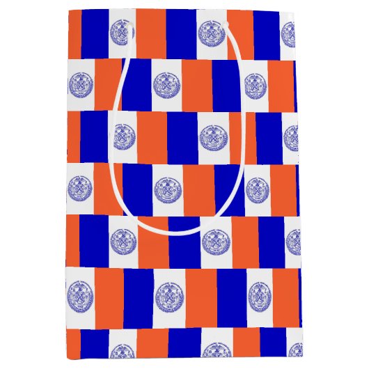 Cadeautas met vlag van New York City, Verenigde St (Voorkant)