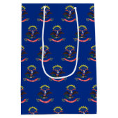 Cadeautas met vlag van North Dakota, Verenigde Sta (Achterkant)