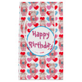 Cadeautas met warme chocolademelk en harten (Voorkant)