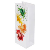 Cadeautas met Waterverf vlekken (Voorkant Gekanteld)