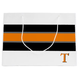 Cadeautas - Oranje grafisch striped design-T