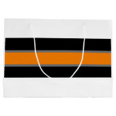 Cadeautas - Oranje grafisch striped design-T (Achterkant)