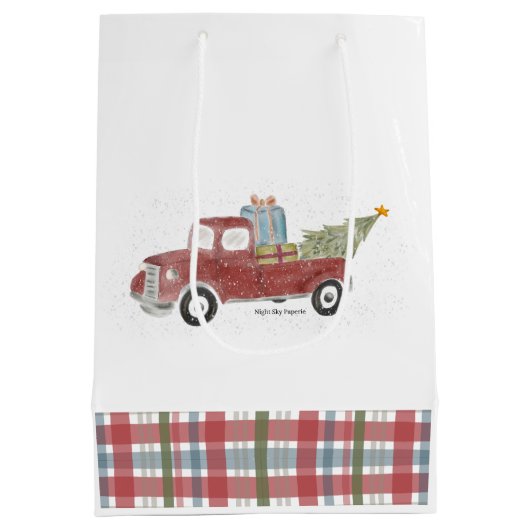 Cadeautas - Red Truck Holiday (Achterkant)