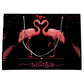Cadeautas - Roze Flamingo (Voorkant)
