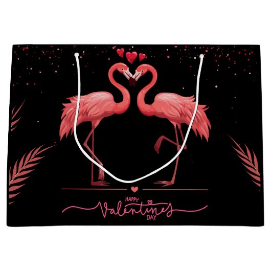 Cadeautas - Roze Flamingo (Voorkant)
