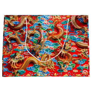 cadeautas van draken met tempel