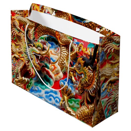 cadeautas van drakentempel (Achterkant Gekanteld)