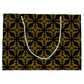 Cadeautas van zwarte en gouden kleuren - Groot, gl (Achterkant)