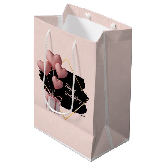 Cadeautas - Verjaardag Cadeautas (Voorkant Gekanteld)