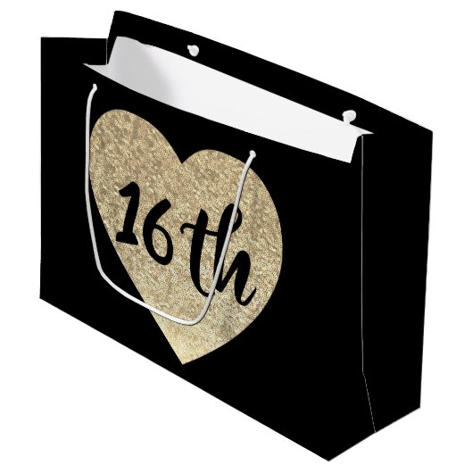 cadeautas voor 16e verjaardag (Voorkant Gekanteld)