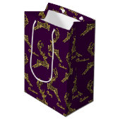 cadeautas voor gouden herten - Kerstmis (Voorkant Gekanteld)