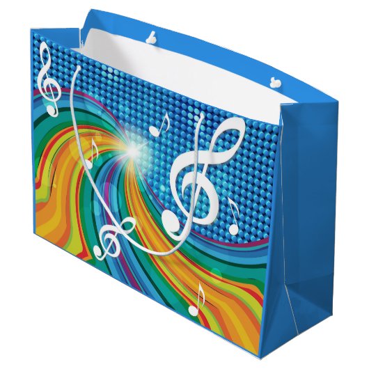 Cadeautas voor illustratie van muziek (Achterkant Gekanteld)
