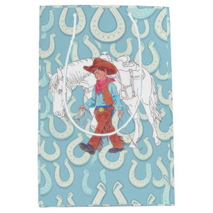 Cadeautas voor jonge cowboy en paard