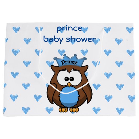 cadeautas voor printowl baby shower (Voorkant)