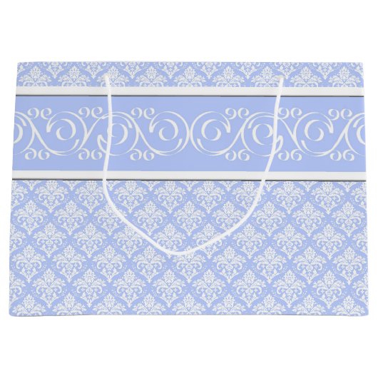 Cadeautas - Wedgewood Blue Damask (Voorkant)