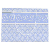 Cadeautas - Wedgewood Blue Damask (Achterkant)