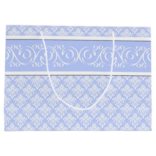 Cadeautas - Wedgewood Blue Damask (Achterkant)