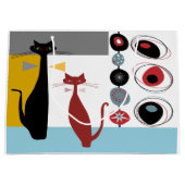 Cadeautasje | Midden-eeuw moderne 2 katten (Voorkant)