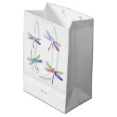 Cadeautasjes | WATERVERF | DragonFly Medium Cadeauzakje (Achterkant Gekanteld)