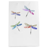 Cadeautasjes | WATERVERF | DragonFly Medium Cadeauzakje (Voorkant)