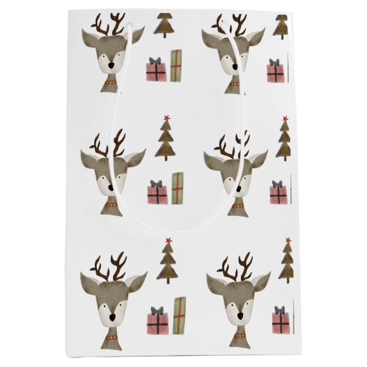 Cadeautasjes | WATERVERF | rendieren Medium Cadeauzakje (Voorkant)