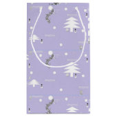 Cadeautassen - Christmas Cheers Lavendar Klein Cadeauzakje (Achterkant)