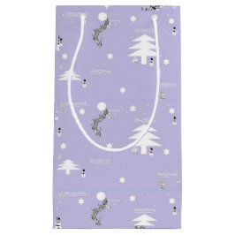 Cadeautassen - Christmas Cheers Lavendar Klein Cadeauzakje