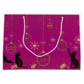 Cadeautassen - grillige kattenliefhebber. groot cadeauzakje (Voorkant)