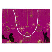 Cadeautassen - grillige kattenliefhebber. groot cadeauzakje (Achterkant)