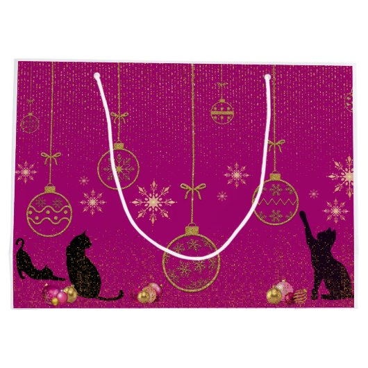 Cadeautassen - grillige kattenliefhebber. groot cadeauzakje (Achterkant)