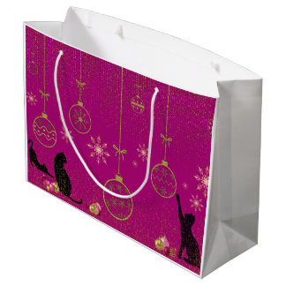 Cadeautassen - grillige kattenliefhebber. groot cadeauzakje