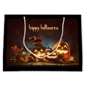 Cadeautassen Happy Halloween Groot Cadeauzakje (Voorkant)