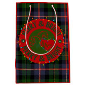 Cadeautassen met Merry & Bright-logo Medium Cadeauzakje (Voorkant)