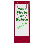  cadeautassen met uw foto, tekst wijn cadeautas (Achterkant)