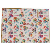 Cadeautasverzameling| Elegant Kinderdesign Groot Cadeauzakje (Achterkant)